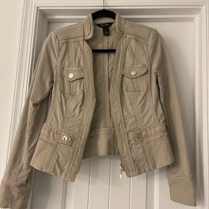 White House black market tan blazer